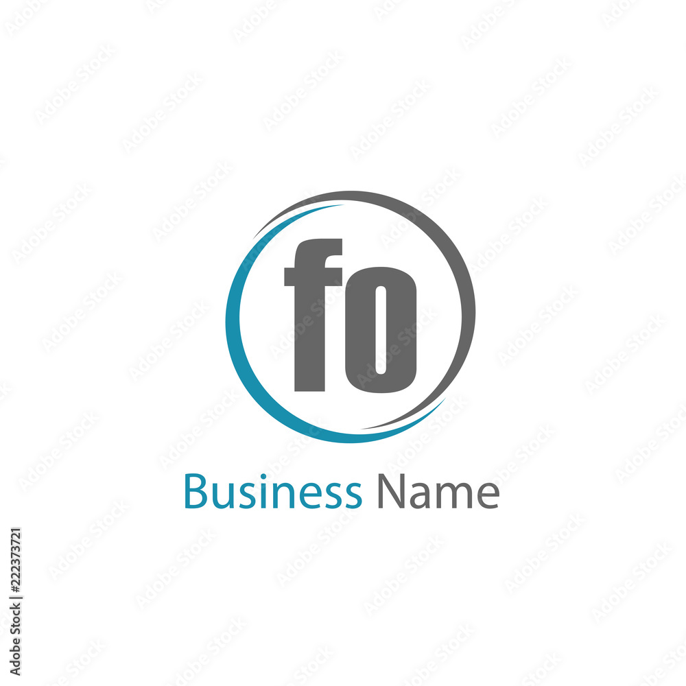 Initial Letter FO Logo Template Design Initial Letter FO Logo Template Design