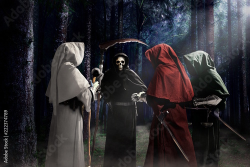 Εκτύπωση καμβά horror medieval apocalypse knights