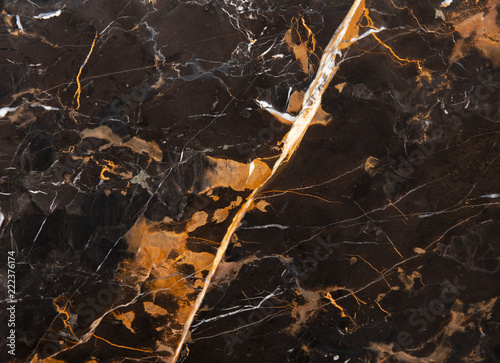 Black and Orange Marble