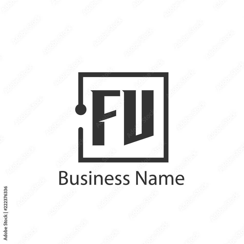 Initial Letter FV Logo Template Design Initial Letter FV Logo Template Design