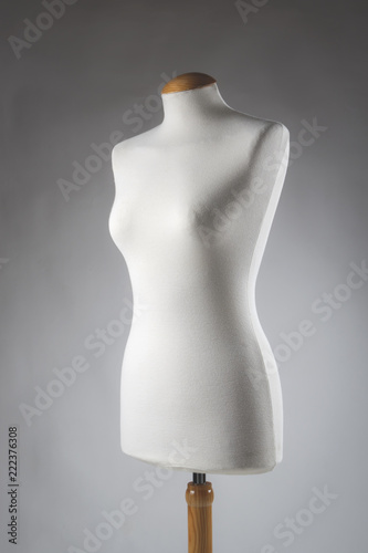 female mannequin and studio lights