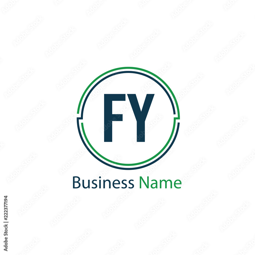 Obraz premium Initial Letter FY Logo Template Design