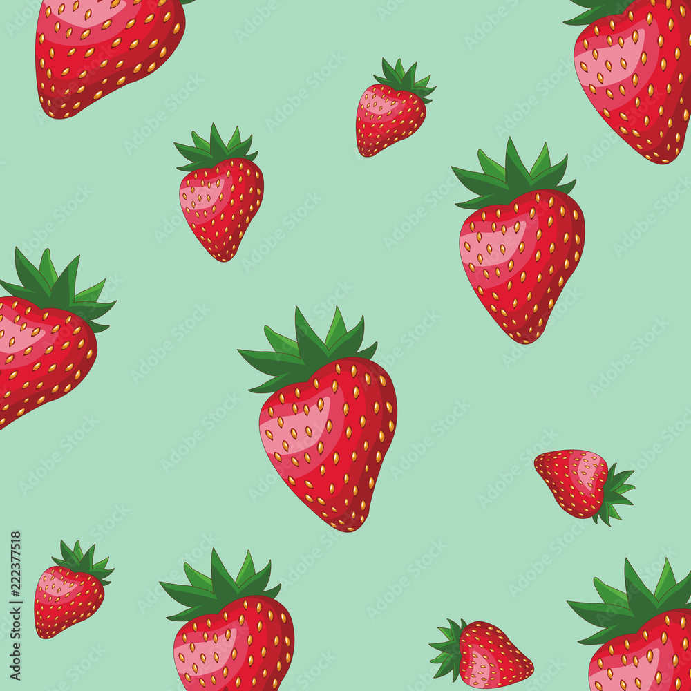 Strawberry pattern background Strawberry pattern background