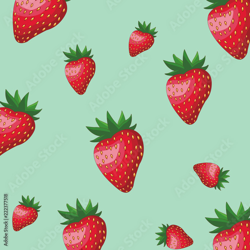 Fototapeta Naklejka Na Ścianę i Meble -  Strawberry pattern background