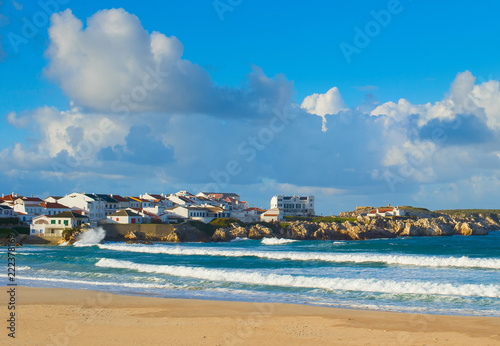 Ocean seaside town. Baleal, Portugal