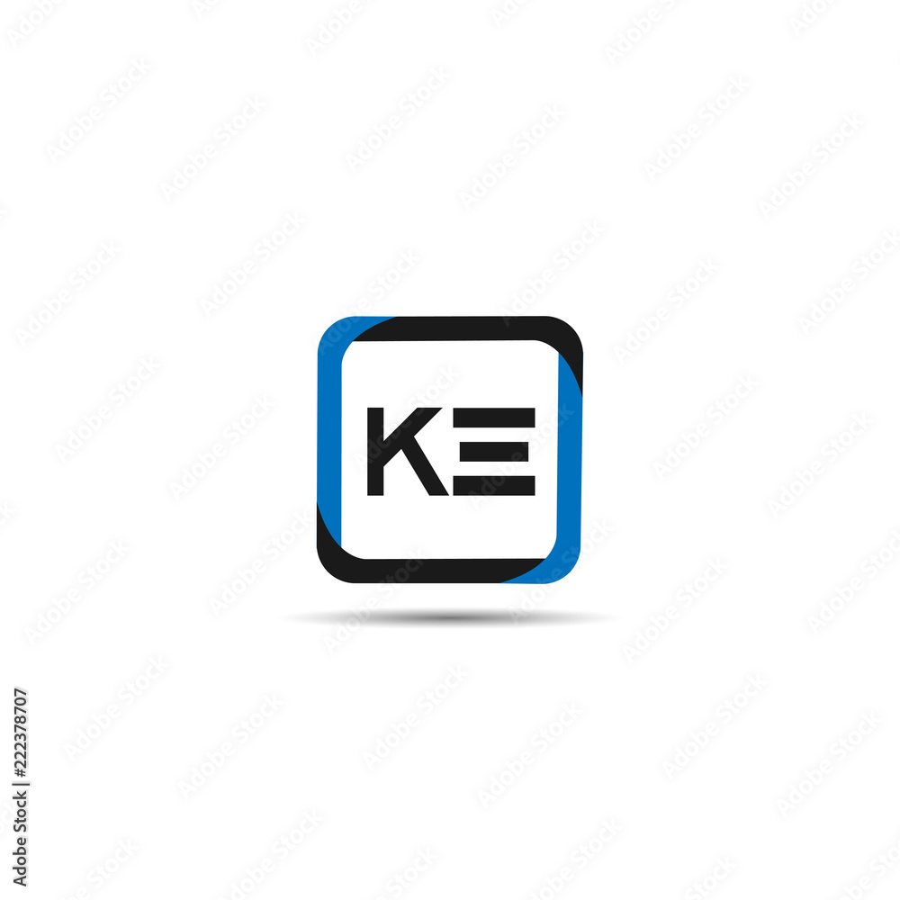 Initial Letter KE Logo Template Design Initial Letter KE Logo Template Design
