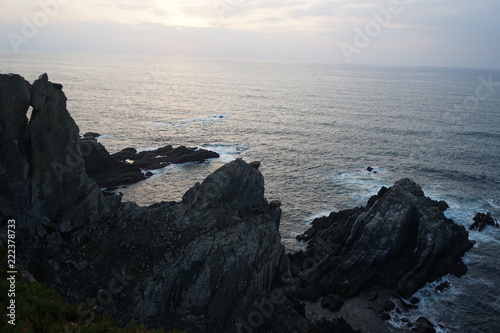 image captured at Cabo Sardão in Odemira district overlooking the atlantic ocean captured in the late afternoon.