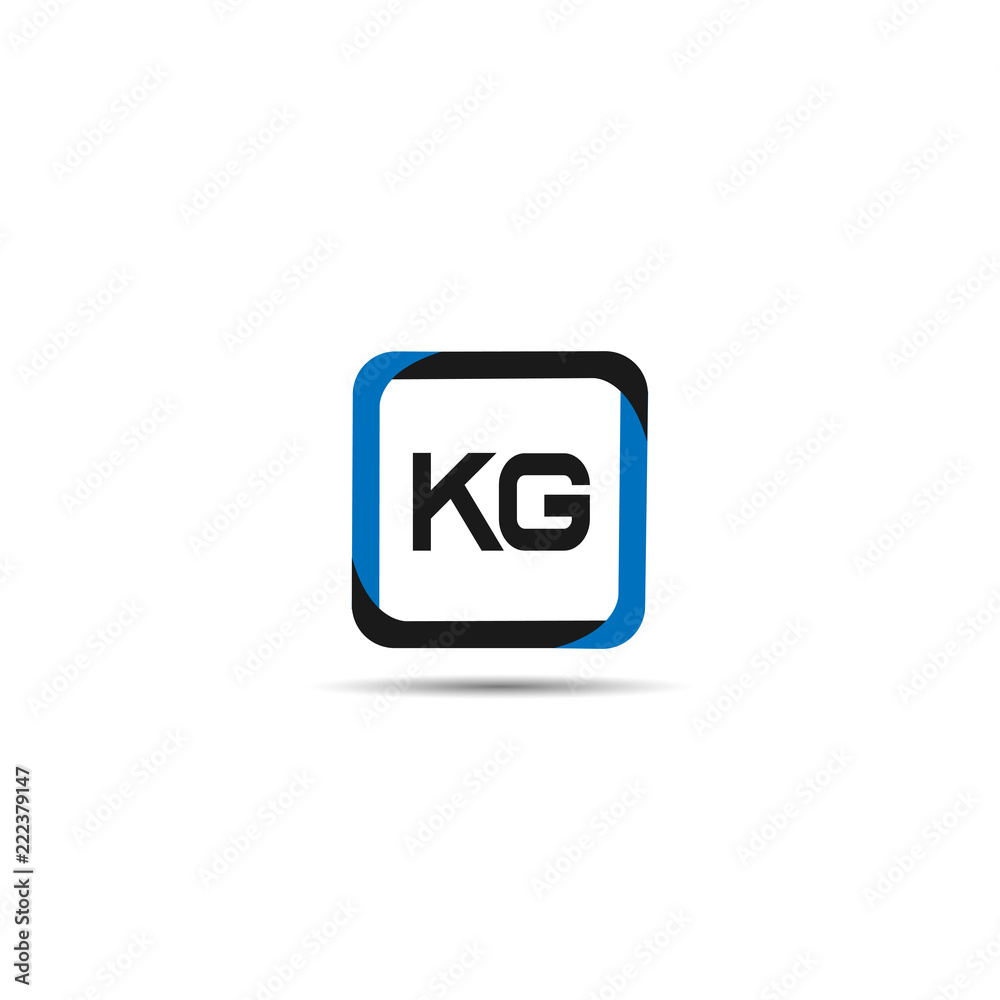 Initial Letter KG Logo Template Design Initial Letter KG Logo Template Design