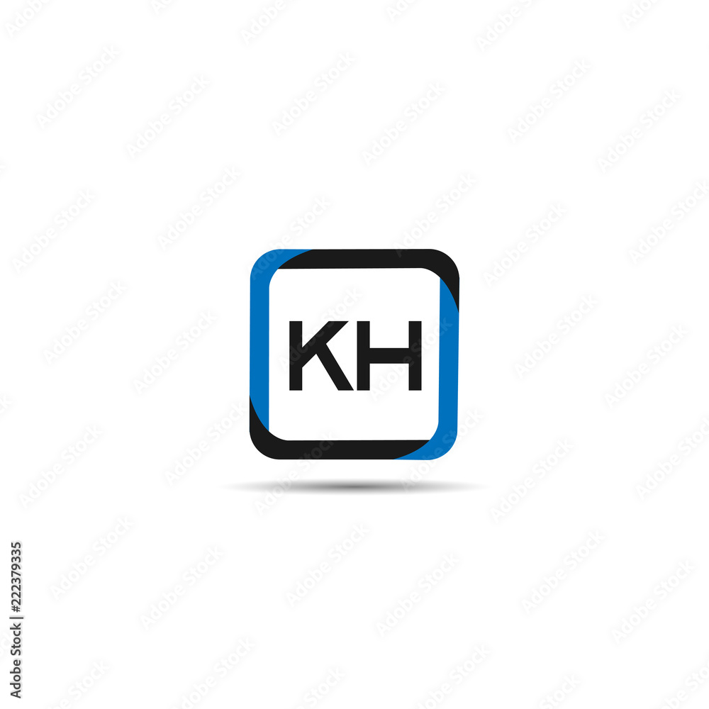 Initial Letter KH Logo Template Design Initial Letter KH Logo Template Design