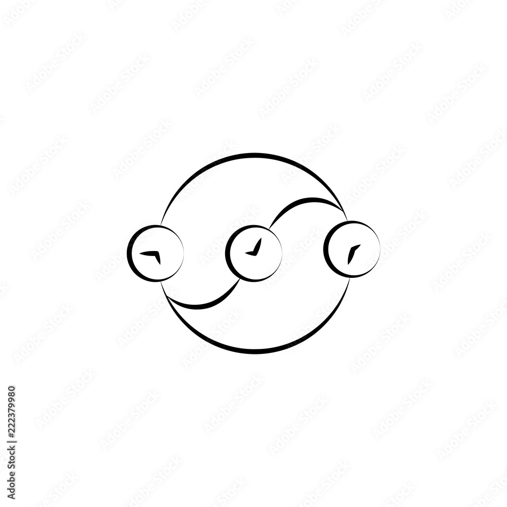 Time paradox icon. Element of mad science icon for mobile concept and web apps. Hand drawn Time paradox icon can be used for web and mobile Time paradox icon. Element of mad science icon for mobile concept and web apps. Hand drawn Time paradox icon can be used for web and mobile