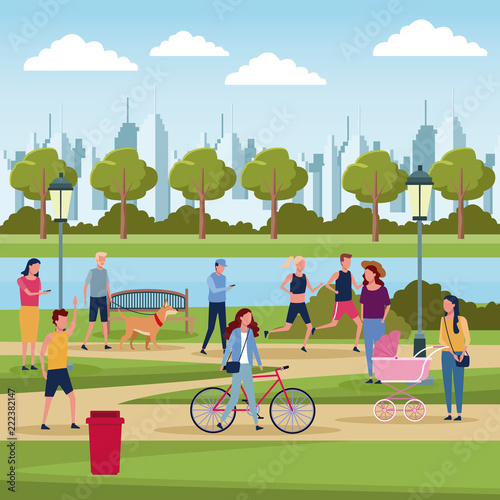 People in the park