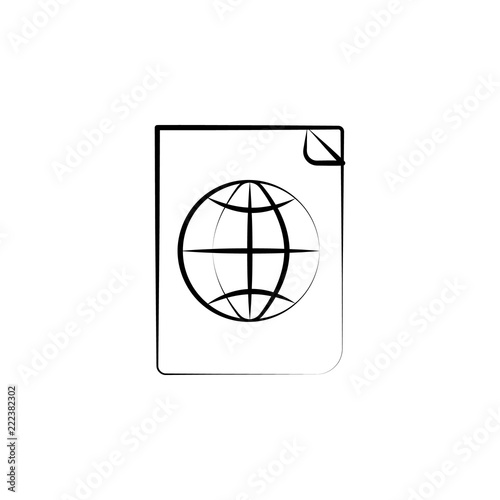 map atlas icon. Element of anti aging icon for mobile concept and web apps. Doodle style map atlas icon can be used for web and mobile