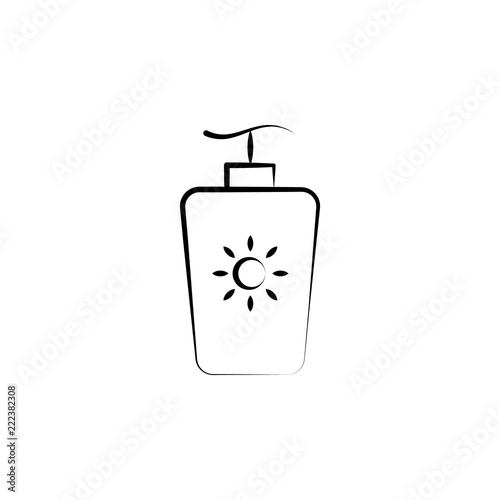 suntan cream icon. Element of anti aging icon for mobile concept and web apps. Doodle style suntan cream icon can be used for web and mobile