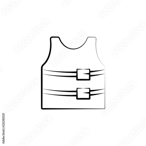life vest icon. Element of anti aging icon for mobile concept and web apps. Doodle style life vest icon can be used for web and mobile