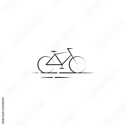 bicycle icon. Element of anti aging icon for mobile concept and web apps. Doodle style bicycle icon can be used for web and mobile