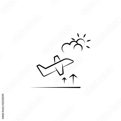 aircraft stay icon. Element of anti aging icon for mobile concept and web apps. Doodle style aircraft stay icon can be used for web and mobile