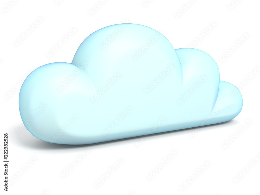 Cloud icon 3D Cloud icon 3D