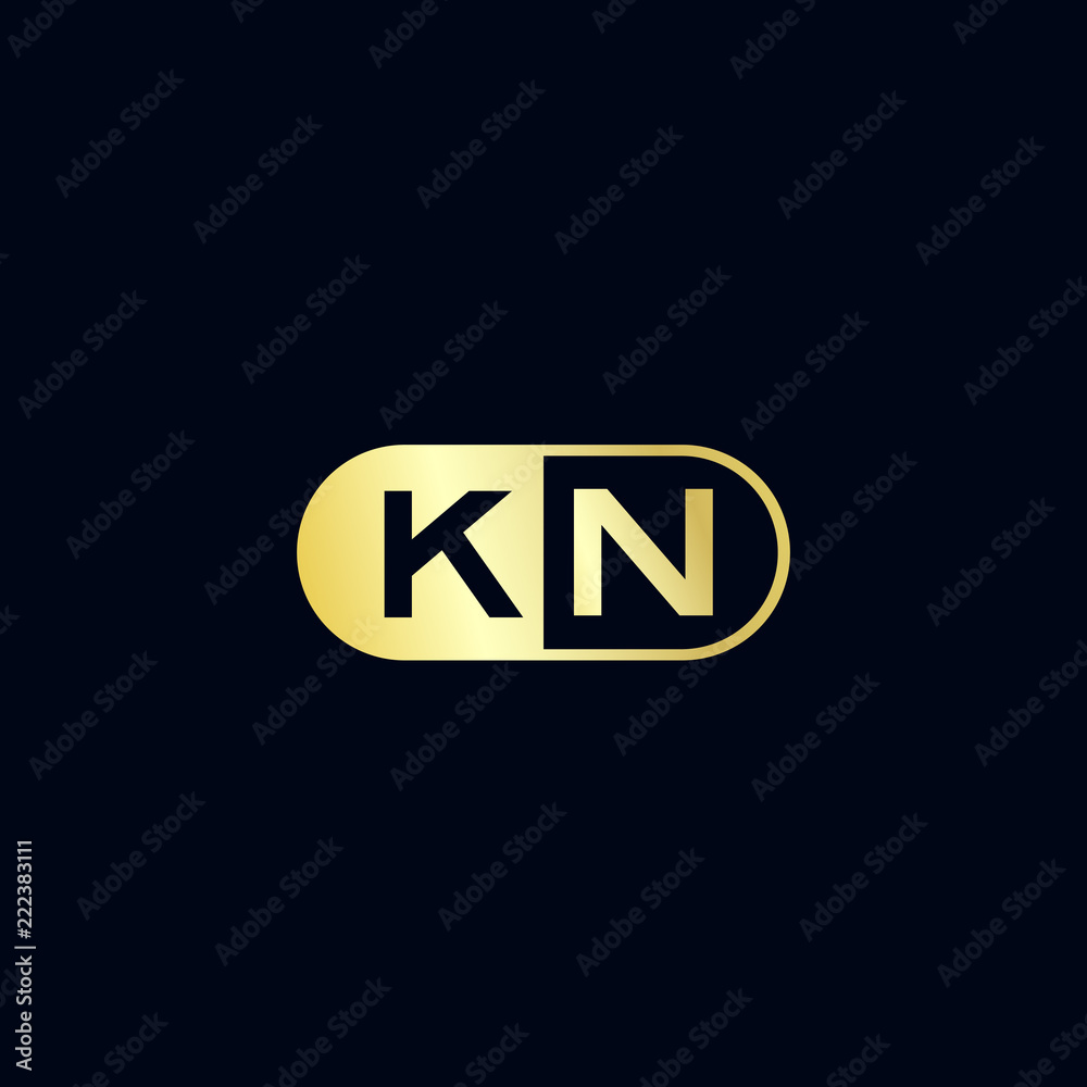 Initial Letter KN Logo Template Design Initial Letter KN Logo Template Design
