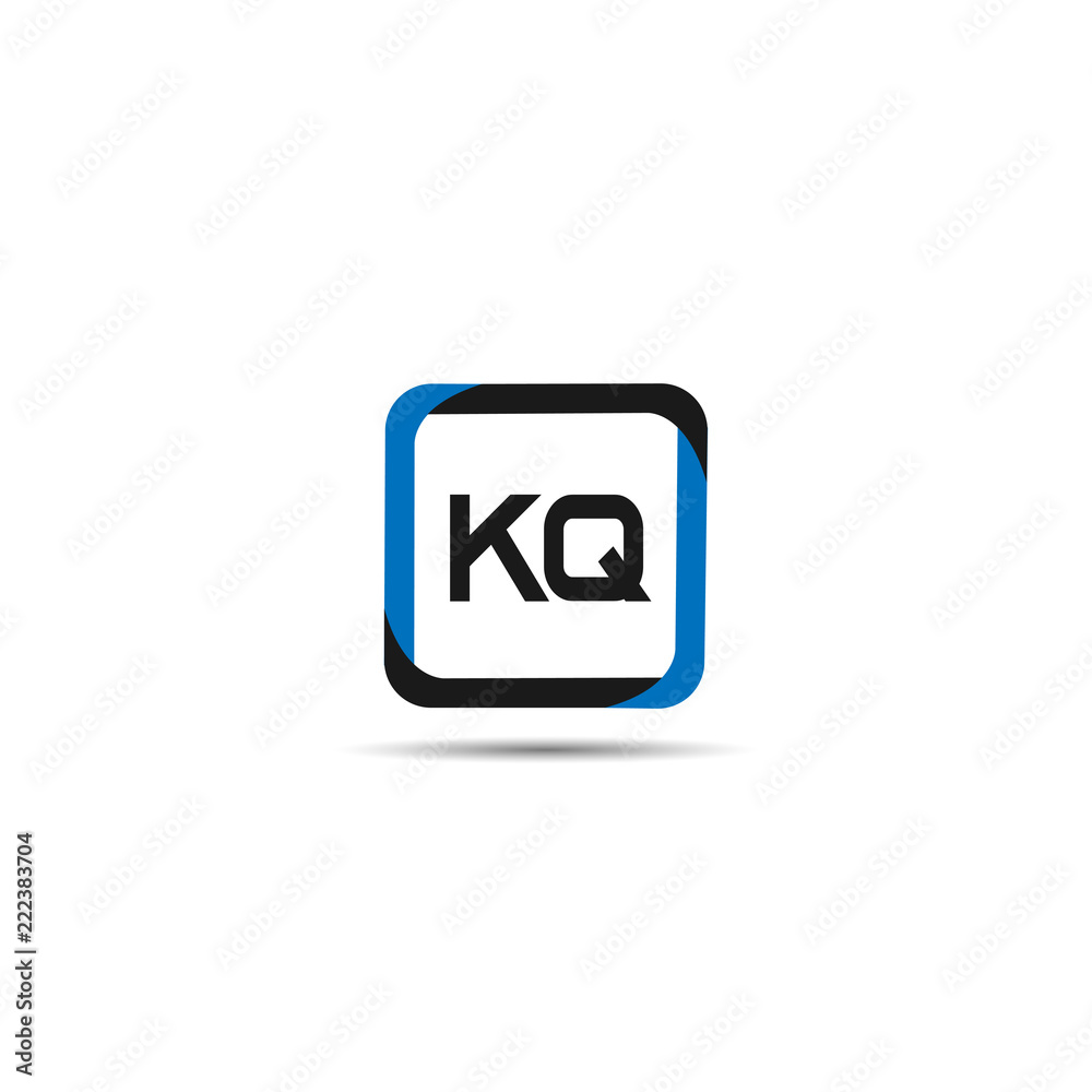Initial Letter KQ Logo Template Design Initial Letter KQ Logo Template Design