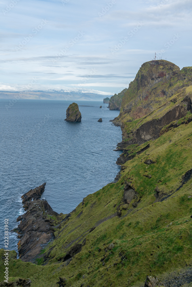 Landscape and nature on the south coast of Iceland