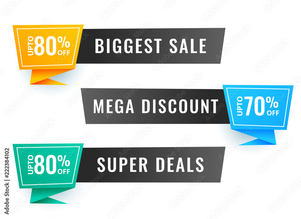 three sale banner with offer details three sale banner with offer details