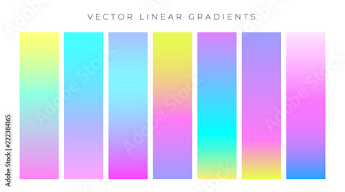 vibrant colorful hologram color gradients