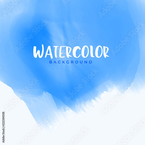 abstract blue watercolor background design