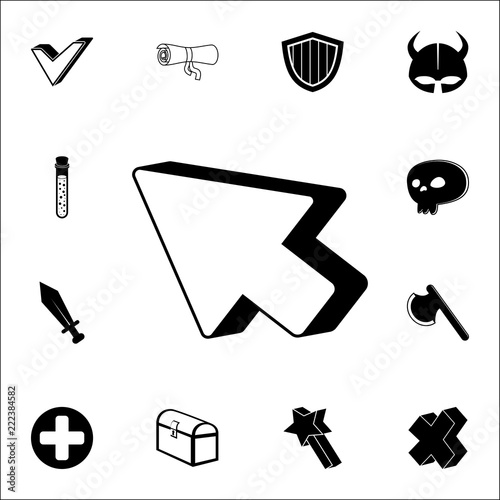 arrow direction icon. Game icons universal set for web and mobile