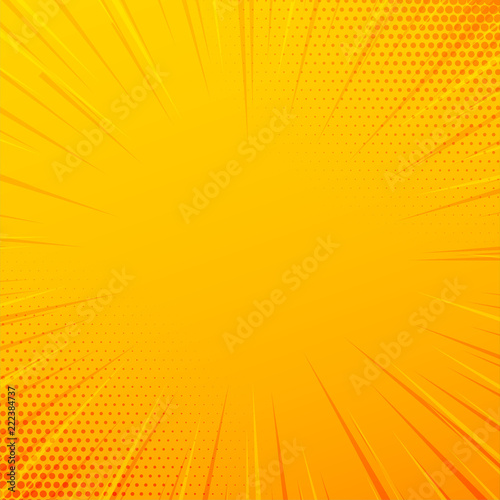 yellow comic zoom lines background