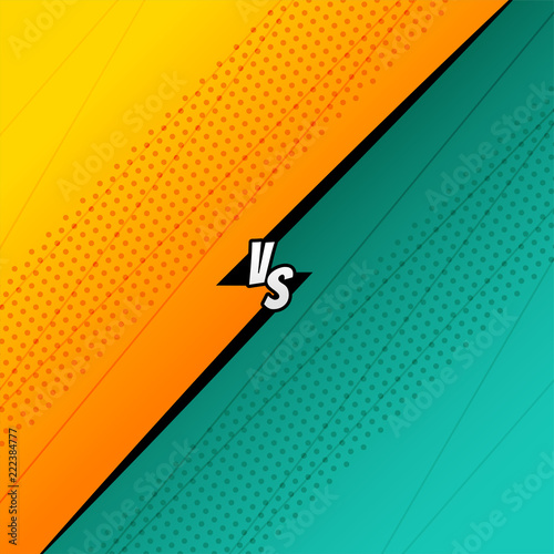 comic versus fight battle background