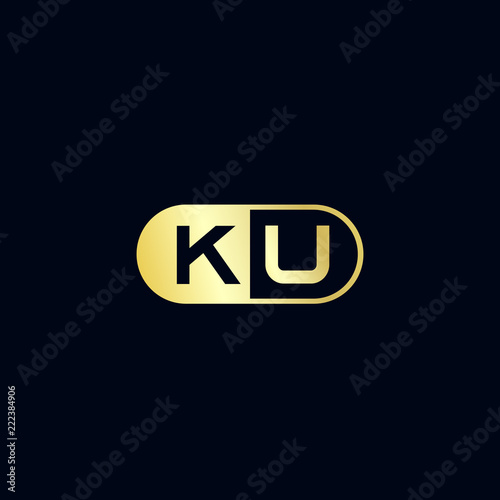 Wallpaper Mural Initial Letter KU Logo Template Design Torontodigital.ca