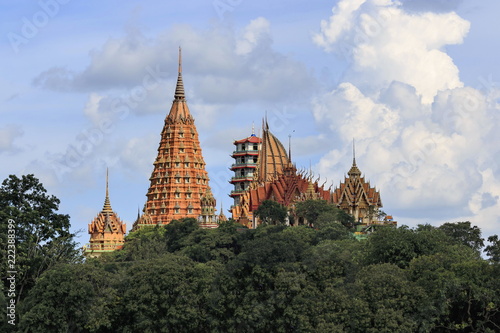 The temple is located on the mountain  Kanchanaburi Tiger Temple.