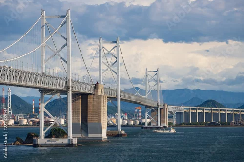 Obraz Wielki Most Seto (most wiszący), Shikoku, Japonia