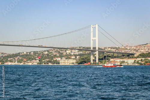 The First Bosporus Bridge connecting Europe and Asia in Istanbul © matiplanas