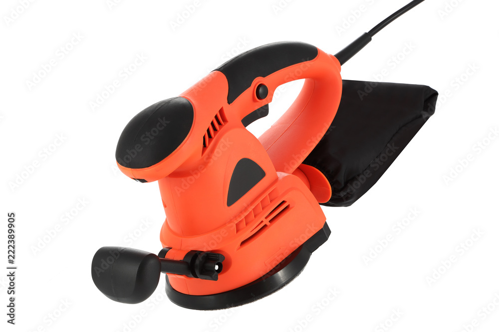 Orbital sander isolated on a white background Orbital sander isolated on a white background