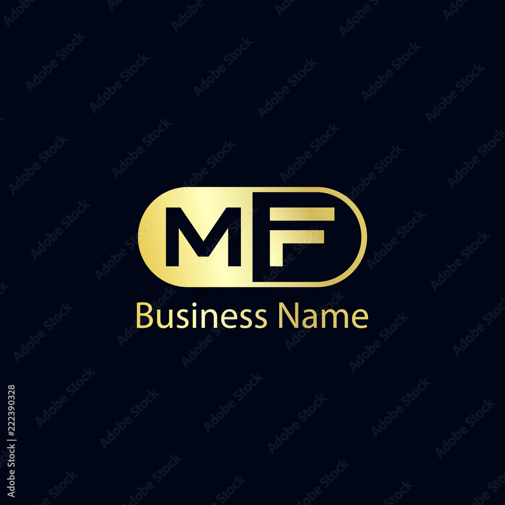 Initial Letter MF Logo Template Design Initial Letter MF Logo Template Design