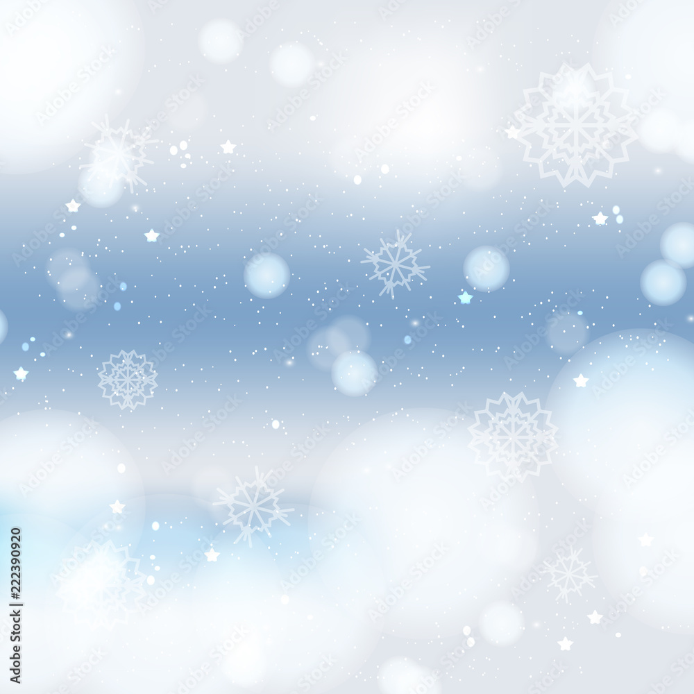 Abstract christmass winter background with snowflakes design new year celebration.