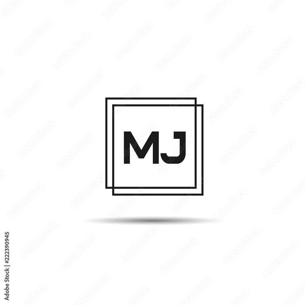 Initial Letter MJ Logo Template Design Initial Letter MJ Logo Template Design