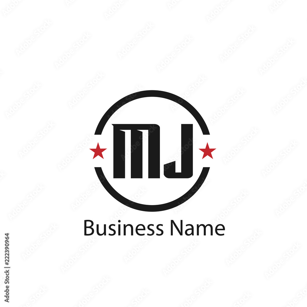 Initial Letter MJ Logo Template Design Initial Letter MJ Logo Template Design