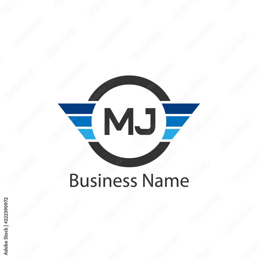 Initial Letter MJ Logo Template Design Initial Letter MJ Logo Template Design