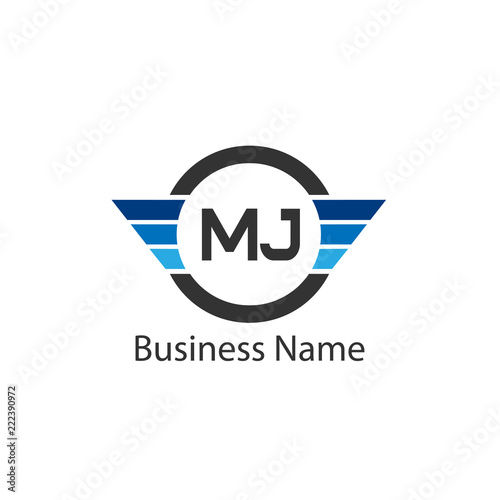 Free Download Initial Letter MJ Logo Template Design - GFXLoad