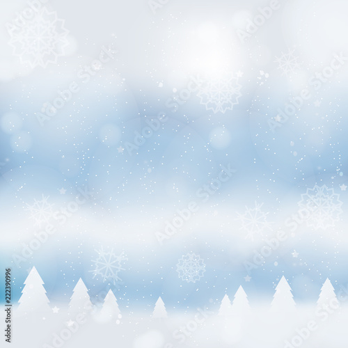 Abstract christmass winter background with snowflakes design new year celebration.
