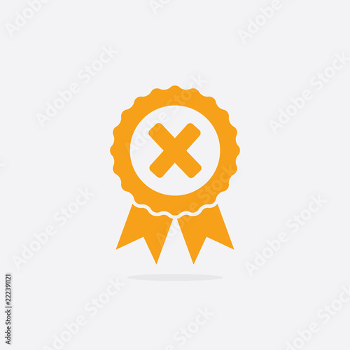 Declined or Uncertified Medal Icon