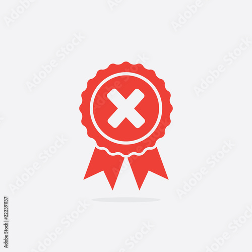 Declined or Uncertified Medal Icon