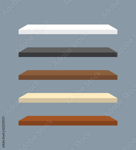 Minimal 3d wood bookshelf design set collection
