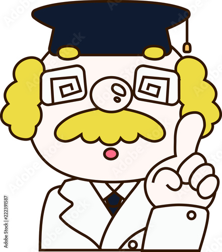 Knowledgeable doctor's illustration