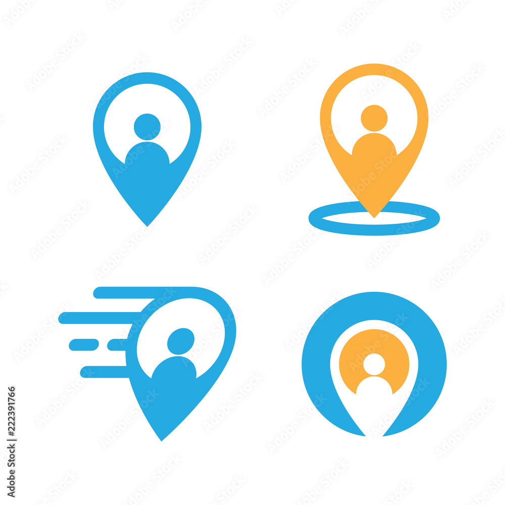 Personal Assistant Find Map Location Place Icon Symbol Personal Assistant Find Map Location Place Icon Symbol