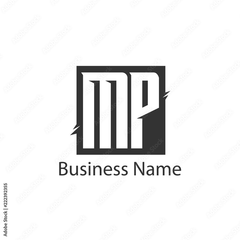 Initial Letter MP Logo Template Design Initial Letter MP Logo Template Design