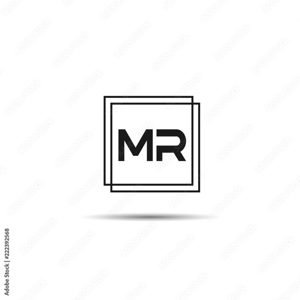 Initial Letter MR Logo Template Design Initial Letter MR Logo Template Design