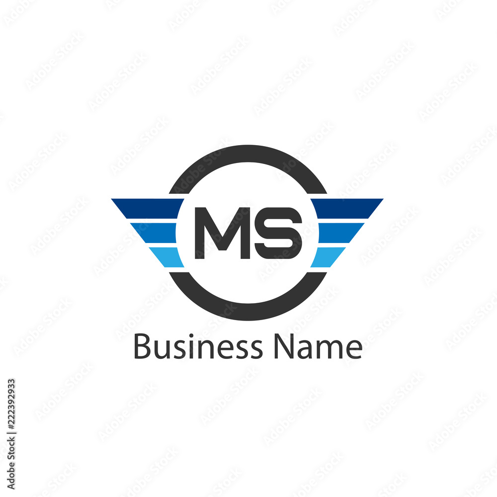 Initial Letter MS Logo Template Design Initial Letter MS Logo Template Design